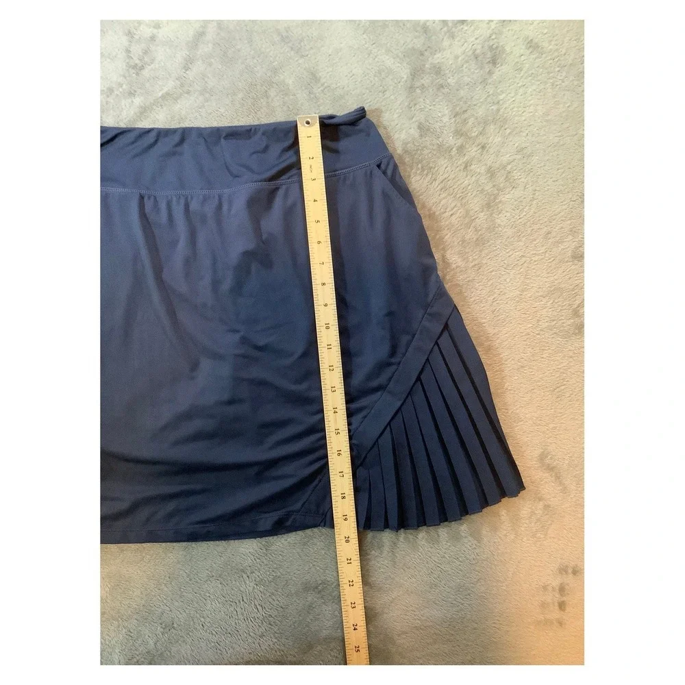MOFIZ Women's XL Navy Blue Activewear Skort Pleated‎ Golf Tennis with Pockets